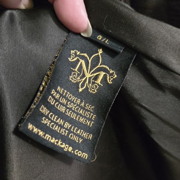 Mackage Dark Brown Wool Coat - Picture 8 of 9